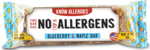 Blueberry & Maple Bar Know Alleriges